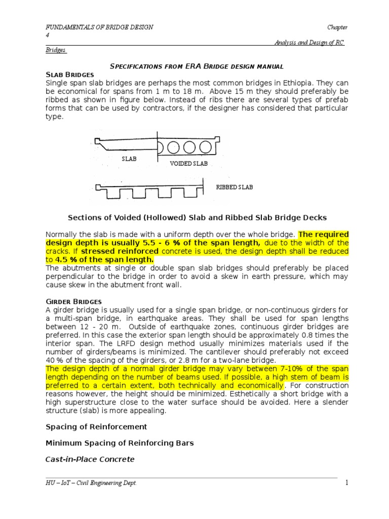 RC Bridge Design Analysis Guide | PDF | Prestressed Concrete | Beam ...