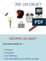 DÉCRIRE UN OBJET - Pps