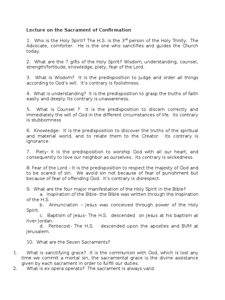 wisdom understanding counsel fortitude knowledge piety and fear of the lord