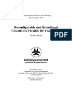 Reconfigurable and Broadband Circuits For Flexible RF Front Ends PHD Thesis Naveed-Ashan Linkoping University Sweden 2009
