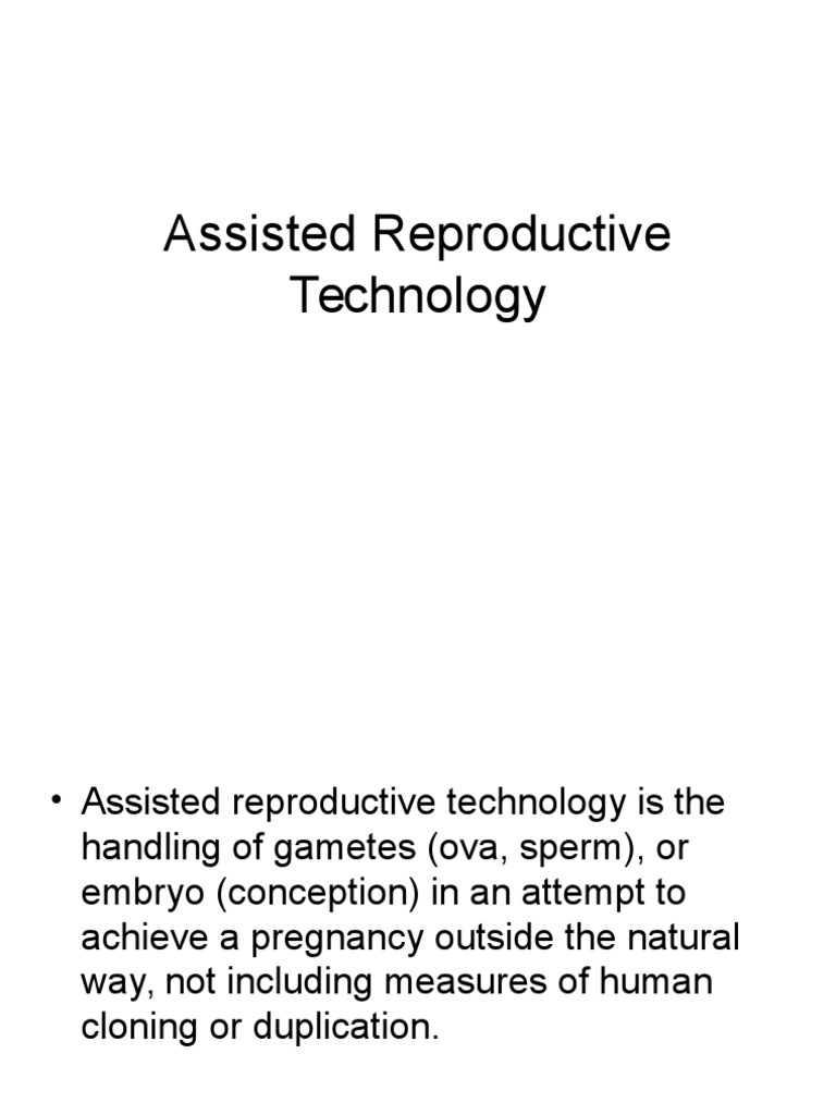 Assisted Reproductive Technology | PDF | In Vitro Fertilisation ...