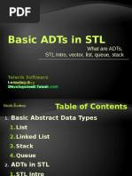 Basic ADTs in STL