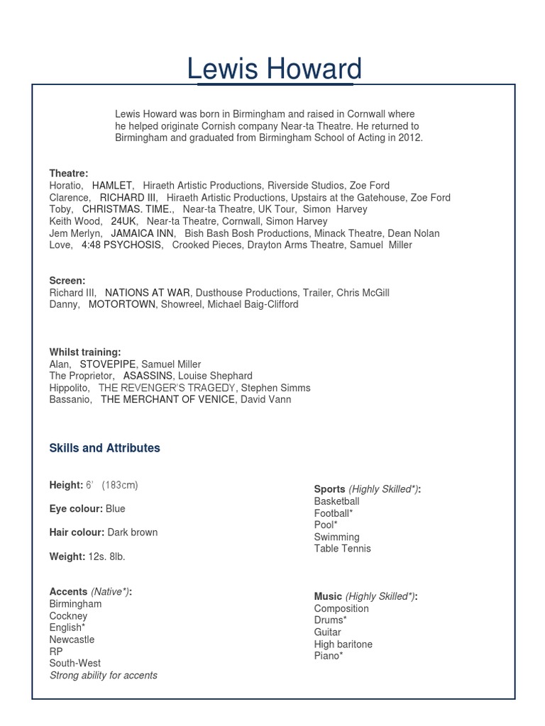 Lewis Howard Hamlet Richard Iii Christmas. Time. 24UK Jamaica Inn 448