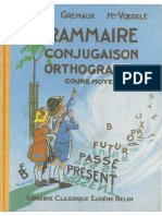 Grammaire Conjugaison Orthographe Cours Moyen Berthou Gremaud