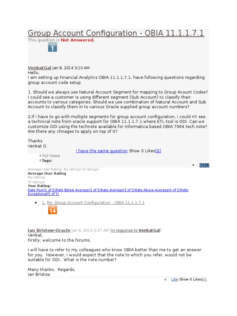 Group Account Configuration | PDF | Oracle Database | Financial Statement