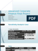Advanced Corporate Finance Final Project: Presenters: Waseem Akbar Ahmed Khan Aakash Ahmed Memon