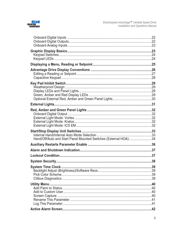 Electrospeed Advantage Manual | PDF