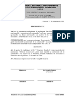 Tribunal Electoral Independiente Resolución 2