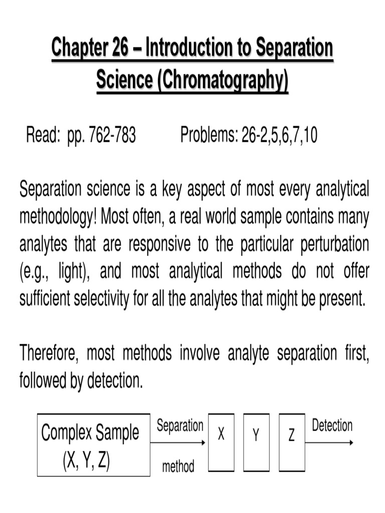 Chapter 26 - Introduction To Separation Science | PDF | Elution ...