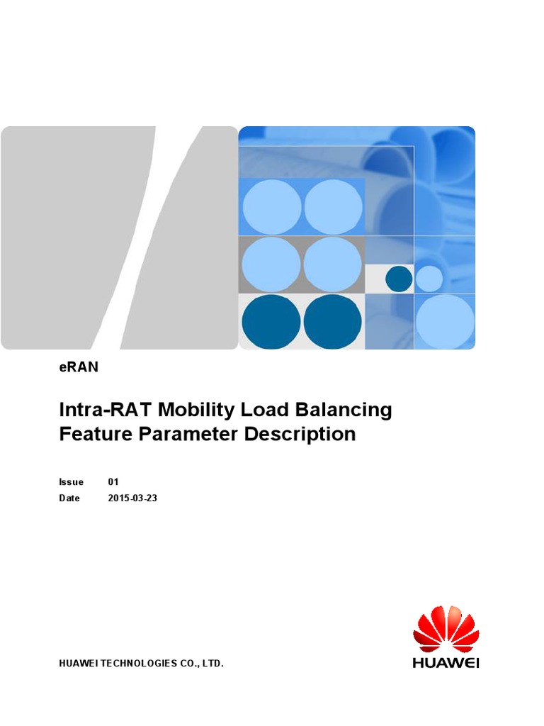 IntraRAT Mobility Load Balancing(ERAN8 1_01) Trademark Lte