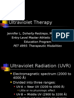 Ultraviolet Therapy: Jennifer L. Doherty-Restrepo, MS, ATC, LAT Entry-Level Master Athletic Training Education Program