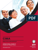 CIMA F1 Financial Operations Kit