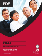 CIMA F1 Financial Operations Kit