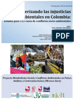 Conflictos Ambientales Colombia 115 Casos Mesoca Anca V 2016 2