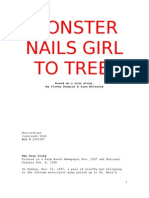 Monster Nails Girl To Tree