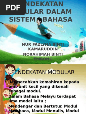 Pendekatan Modular Dalam Sistem Bahasa Pdf