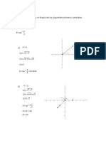 z a b θ=tan b a: Evidencia 4 Determino el modulo y el ángulo de los siguientes números complejos