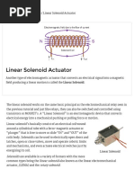 Linear Solenoid Actuator Theory and Tutorial