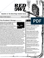 March-April 2005 Barred Owl Newsletters Baton Rouge Audubon Society  