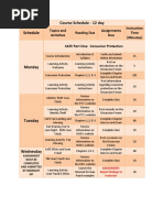 20 Hour ID Course Schedule 12 Day Renewal 2017