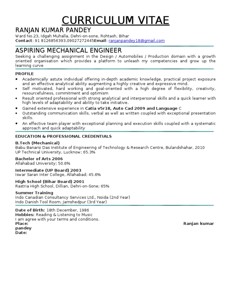Ranjan CV New | PDF