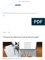 5 Truques de Word Que Você Já Deveria Saber