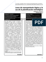 El Proceso de Razonamiento Lógico y La Enseñanza. Rodríguez, B., Cruz Del C. & González, S. (2008) .