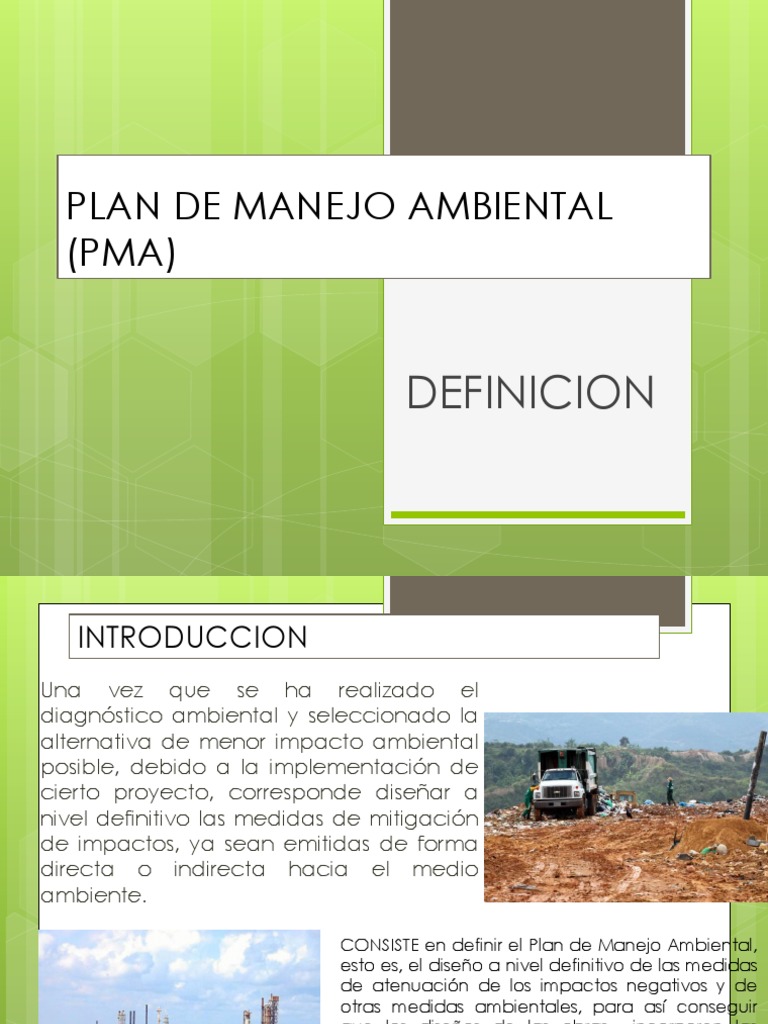 Ejemplos de Plan de Manejo Ambiental | Gestión de recursos ambientales
