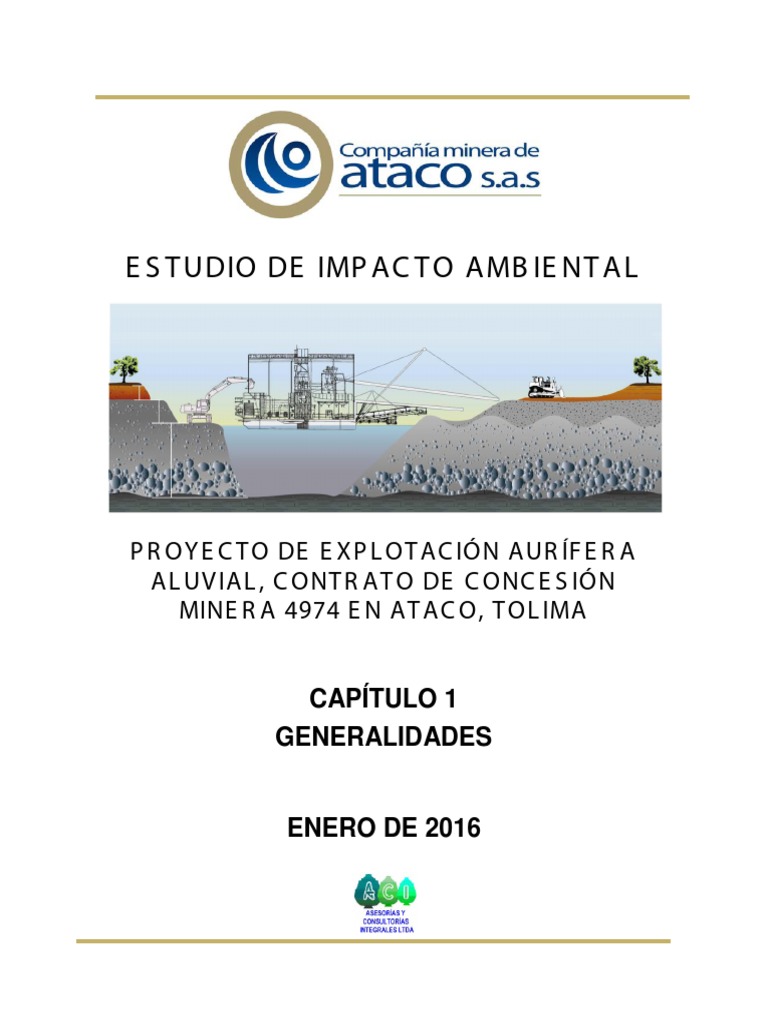 Estudio de Impacto Ambiental en Ataco | PDF | Minería | Evaluación de ...