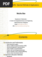 MA5251: Spectral Methods & Applications: Weizhu Bao