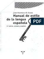 Manual de Estilo de La Lengua Espanola PDF