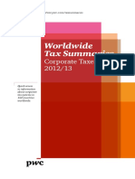 PWC WWTS - Corporate Taxes 2012-13