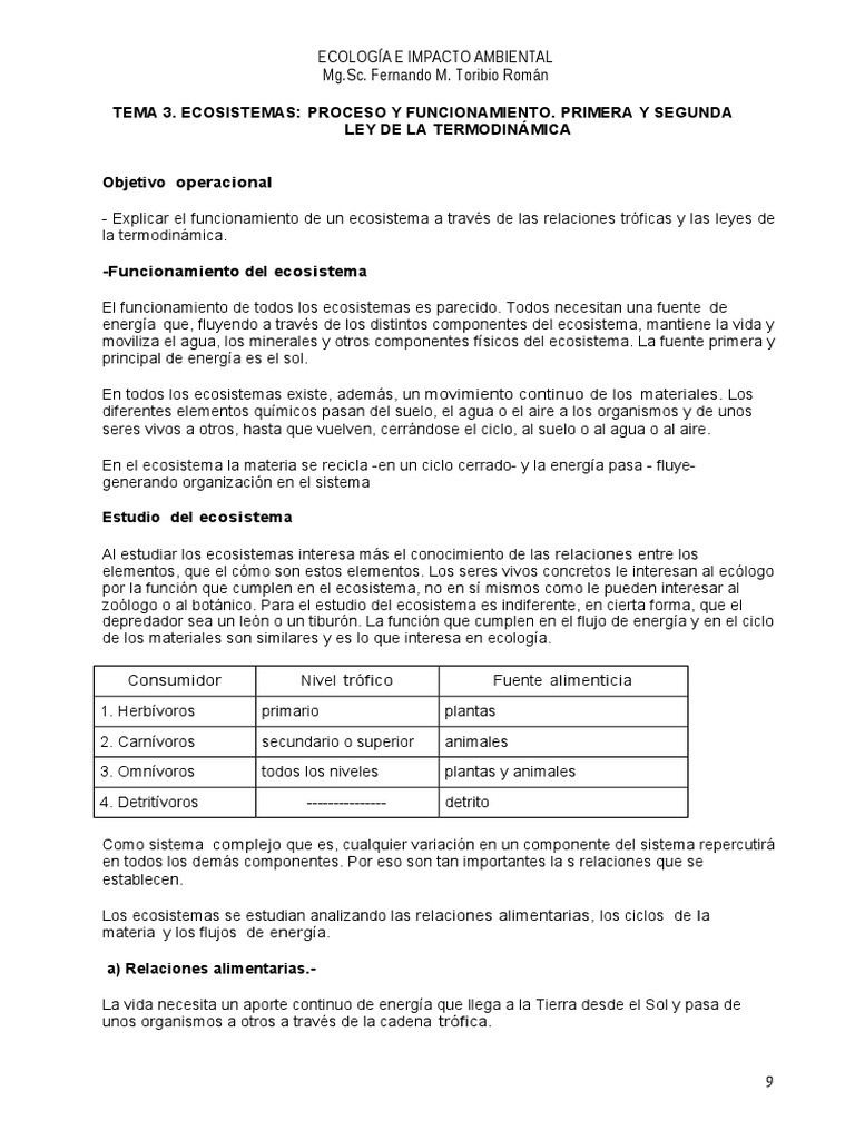 Tema 3ecologia IA | PDF | Ecología | Ecosistema