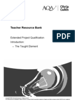 Aqa - Baf Diploma - Epq Taught Element