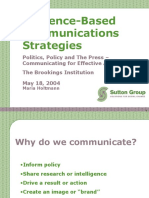 Audience Based Communication Strategies