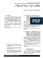 Determinación de Metales Pesados en Tejidos Mediante