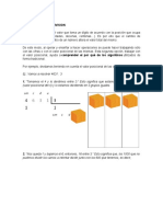 División por valor posicional: explica paso a paso el algoritmo