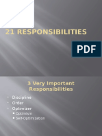 21 Responsibilities