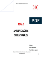 Tema 6. Amplificadores Operacionales PDF