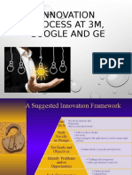 Innovation Process at 3m, Google and Ge