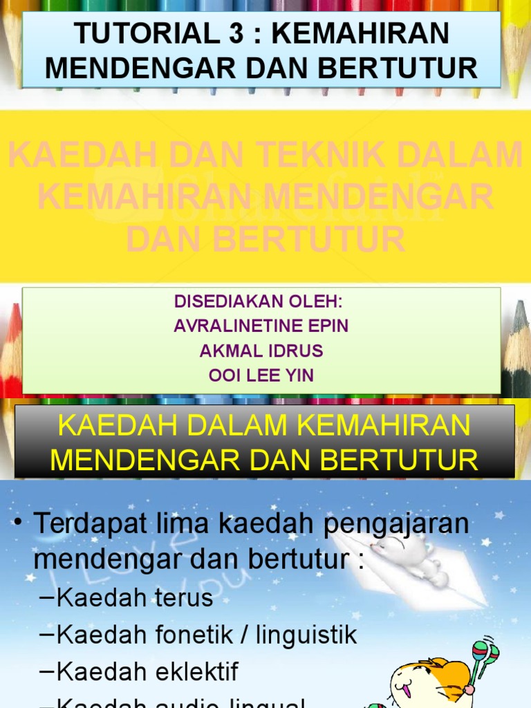Kemahiran Mendengar Bertutur Kaedah Teknik Avra Pdf