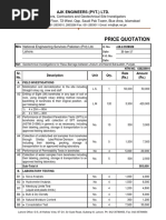 Borehole Drilling Quotation Template | PDF