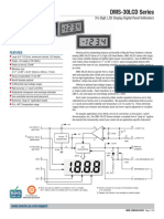 DMS-30LCD Series: 3 Digit, LCD Display Digital Panel Voltmeters