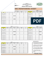 Borrowers Monitoring Sheet: Thank You