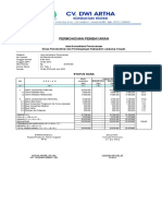 Invoice CV. Dwi Artha