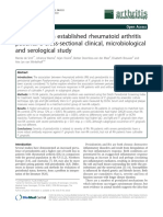  Periodontitis in established rheumatoid arthritis patients