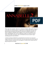 Annabelle 2 preview and horror film release dates