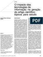 O Impacto Das Tecnologias de Informação Na Geração Do Artigo Científico PDF