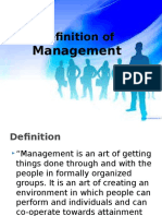 Definition of Management