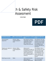 Health & Safety Risk Assesment